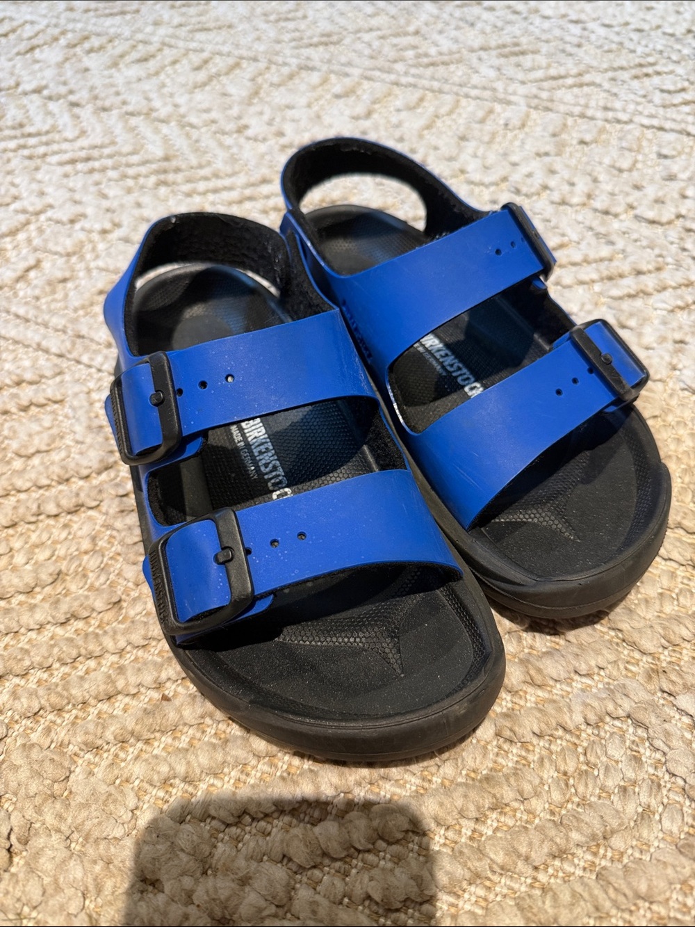 Birkenstock Kids Royal Blue Two-Strap EVA Sandals